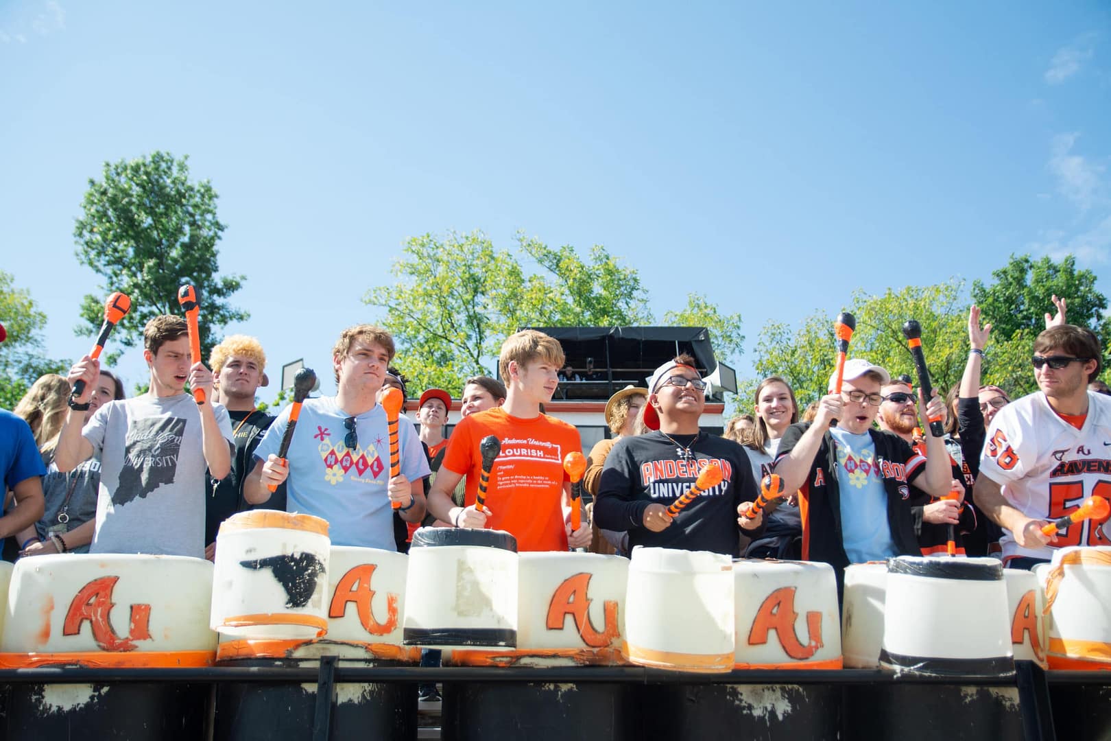 Dunn Hall Drumline Drumline students