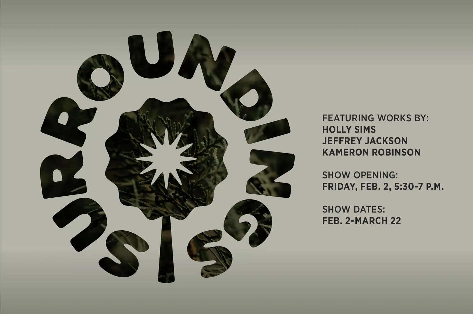 surroundings-h-graphic-w-names-and-dates Surroundings art gallery logo