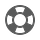 Helpdesk icon. Gray circular floatation device graphic.