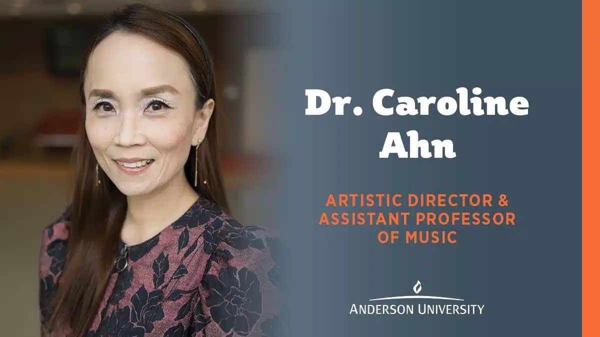 Caroline Ahn headshot next to her name and job title