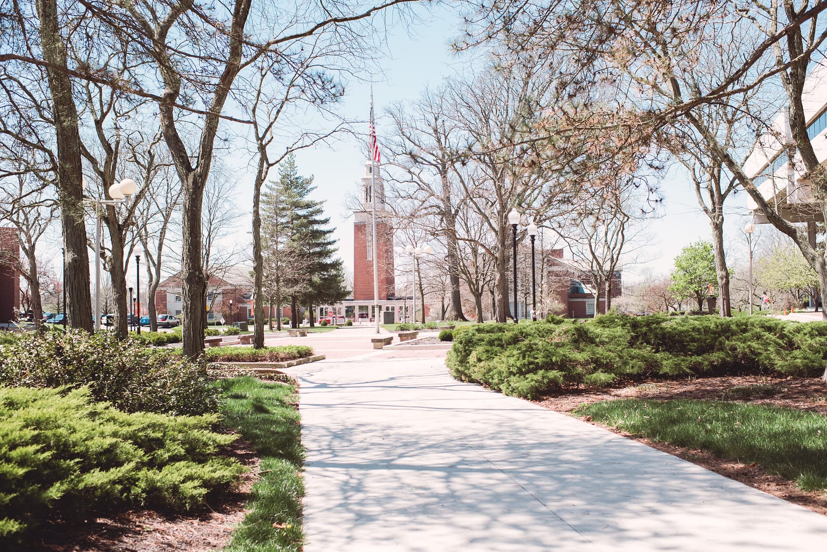 41952927761_dc1ce3190a_6k Walkway in the sun leading to a chapel