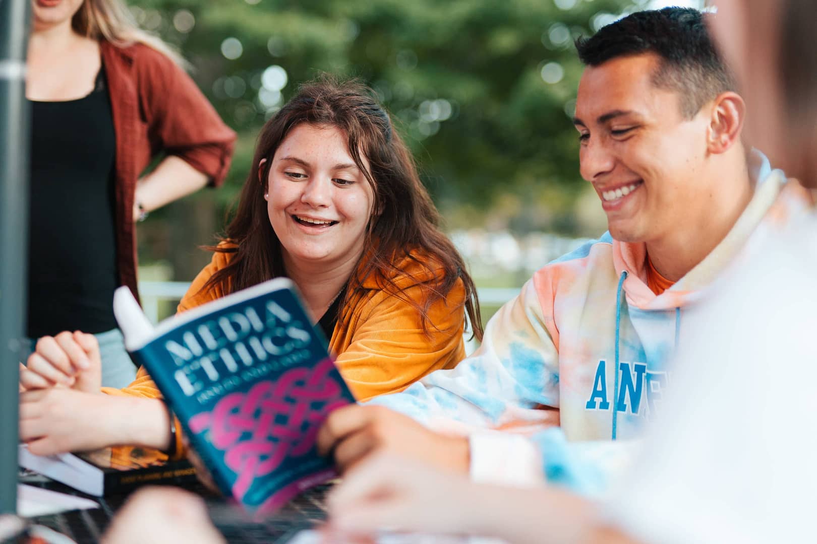 students studying