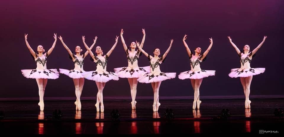 Ballet dancers performing on stage