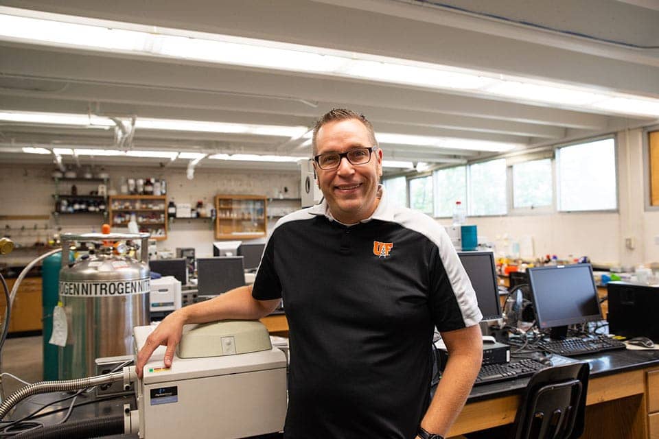 Nathan Tice in UF Lab