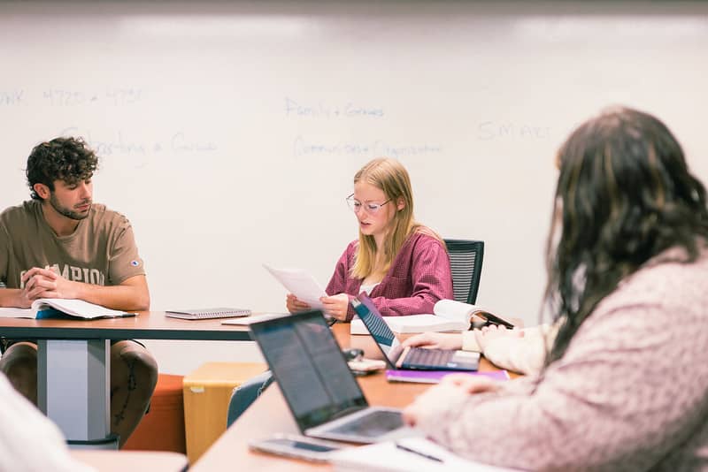 social work degree program Indiana social work degree program students working on project Indiana