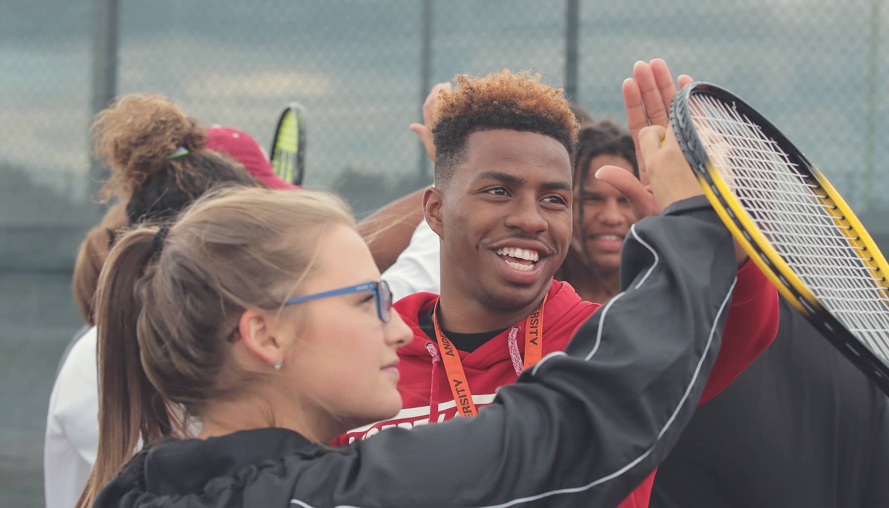 Exercise Science Lab Tennis Diversity HomePageBanner Students learn about teaching tennis
